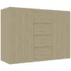 vidaXL Buffet Chêne sonoma 88x30x65 cm Bois d'ingénierie 800687