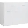 vidaXL Buffet Blanc brillant 88x30x70 cm Aggloméré