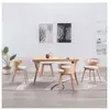 vidaXL Chaises de salle à manger 4 pcs Crème Bois courbé et similicuir