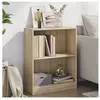 vidaXL Bibliothèque Chêne sonoma 60x24x76 cm Bois d'ingénierie