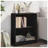 vidaXL Bibliothèque Noir 60x24x76 cm Bois d'ingénierie