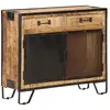 vidaXL Buffet 80x31x71 cm Bois de manguier massif brut