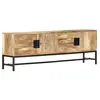 vidaXL Meuble TV 140x30x50 cm Bois massif de manguier