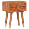 vidaXL Table de chevet 43 x 30 x 58 cm Bois de manguier massif