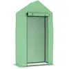 vidaXL Serre avec cadre en acier 0,5 m² 1x0,5x1,9 m