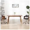vidaXL Chaise pivotante à dîner Noir Bois courbé et similicuir