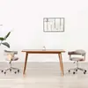 vidaXL Chaise pivotante de salle à manger Taupe Bois courbé et tissu