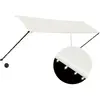 vidaXL Auvent rétractable avec LED 350x150 cm Crème