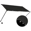vidaXL Auvent rétractable avec LED 250x150 cm Anthracite