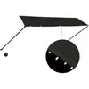 vidaXL Auvent rétractable avec LED 350x150 cm Anthracite