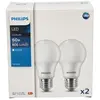 Ampoule LED Philips E27 8 W blanc chaud, lot de 2