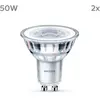 Philips Lighting pack de 2 ampoules LED GU10, 50W, 4000K, blanc froid