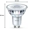 Philips Lighting pack de 2 ampoules LED GU10, 50W, 2700K, blanc chaud
