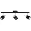 Philips Meranti Spot en surface Noir GU10 3x
