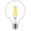Philips LED Globe Transparant - 60 W - E27 - Dimbaar warmwit licht