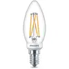 Philips LED Kaars Transparant - 25 W - E14 - Dimbaar warmwit licht