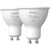 Ampoule connectée Philips Pack 2x Hue White GU10 5.5W