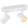 WiZ 2 spots Imageo Blanc - Éclairage Coloré et Blanc - GU10