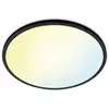Plafonnier wi-fi superslim noir, 22W, nuances de blanc 8719514554955 - WIZ