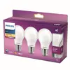 Philips, pack de 3 ampoules E27 LED 60W, blanc chaud