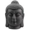 Tête De Bouddha En Fibres Pour Jardin 31 X 30 X 42 Cm