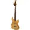 Sire Basses V10 DX4/NT Swamp ash + gevlamd esdoorn 4-snarige actieve basgitaar naturel bruin, met koffer