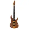Sire Guitars X10/NTS Alder + populieren burl neck-through elektrische gitaar, naturel bruine satijn, incl. gigbag