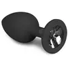 EasyToys Plug Anal Jouet pour Relaxation de Anal avec Boule en Acier Noir