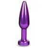 O-products Aluminum Buttplug met kristal - paars