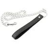 Black Leash with Chain | Kiotos Leather