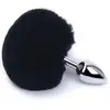 O-products Buttplug konijnenstaart - zwart