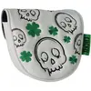 Legend Putter Mallet Headcover Lucky Wit Groen