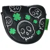 Legend Putter Mallet Headcover Lucky Zwart Groen
