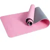 Pure2Improve Tapis de yoga 173x58x06 cm Rose et gris