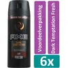 Axe Deodorant Spray 150 ml Dark Temptation Fresh 6 stuks Voordeelverpa...