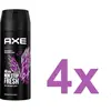 Axe Deodorant Spray 150 ml Excite Fresh 4 stuks Voordeelverpakking