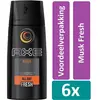 Axe Deodorant Spray 150 ml Musk Fresh 6 stuks Voordeelverpakking