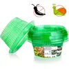 Merkloos / Sans marque Slakkenkraag - slakkenbescherming - slakkenhek - slakkenbeschermringen - plantenbescherming - Ø 24 cm - groen - set van 12 Snail Protection