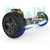 RCB Hoverboard 8,5 pouces Hummer Tout Terrain LED Bluetooth avec Moteur Puissant Cadeau iéal Hip-hop