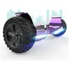 RCB Hoverboard 8,5 pouces Hummer Tout Terrain LED Bluetooth avec Moteur Puissant Cadeau iéal Violet Chromé