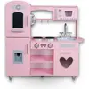 Rijoka Houten Speelkeuken - Roze met Hart - Kinderkeuken - 85x33x89cm