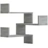 vidaXL Étagères d'angle murales 2 pcs Sonoma gris 40x40x50 cm Bois