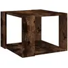 vidaXL Table basse Chêne fumé 40x40x30 cm Bois d'ingénierie