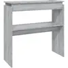 vidaXL Table console Sonoma gris 80x30x80 cm Bois d'ingénierie
