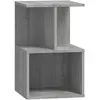 vidaXL Table de chevet Sonoma gris 35x35x55 cm Bois d'ingénierie