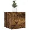 vidaXL Meuble TV mural Chêne fumé 30,5x30x30 cm