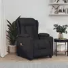 vidaXL Fauteuil de massage inclinable électrique Noir Tissu