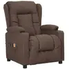 vidaXL Vidaxl Fauteuil De Massage Inclinable Électrique Taupe Tissu