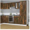 vidaXL Armoire vitrée suspendue Chêne fumé 60x31x60 cm Bois ingénierie