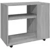 vidaXL Table d'appoint Sonoma gris 70x35x55 cm Bois d'ingénierie